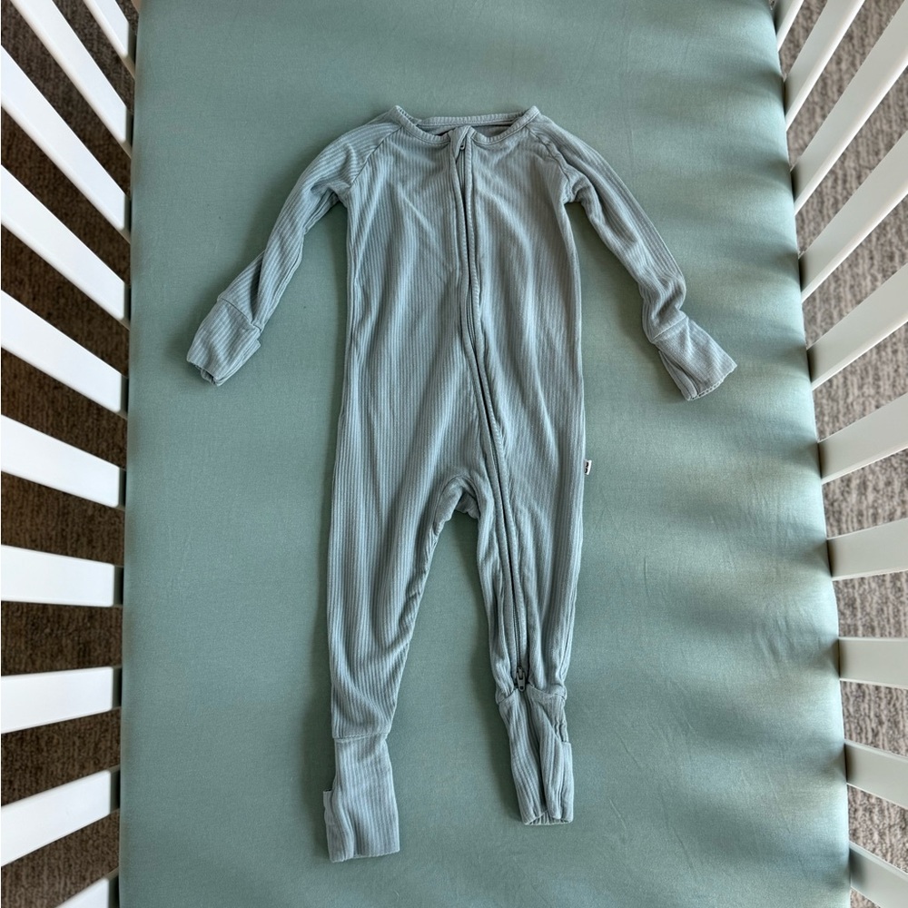 Little Sleepies Soft Blue Kids Footie